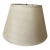 Restoration Hardware Large Ivory Sand Champagne Silk Drum Empire Lampshade – 16" Diameter For Sale