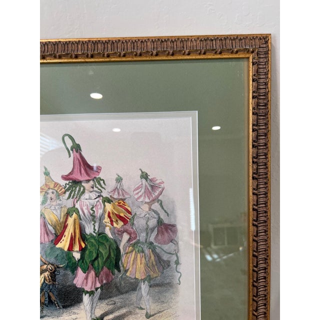 Grandville Belle-De-Nuit Hand-Colored Engraving Les Fleurs Animees For Sale - Image 15 of 15