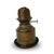Antique Perkins Brass Onion Lantern 20" Ruby Red Glass Nautical Ship Oil Lamp For Sale In Portland, ME - Image 6 of 8