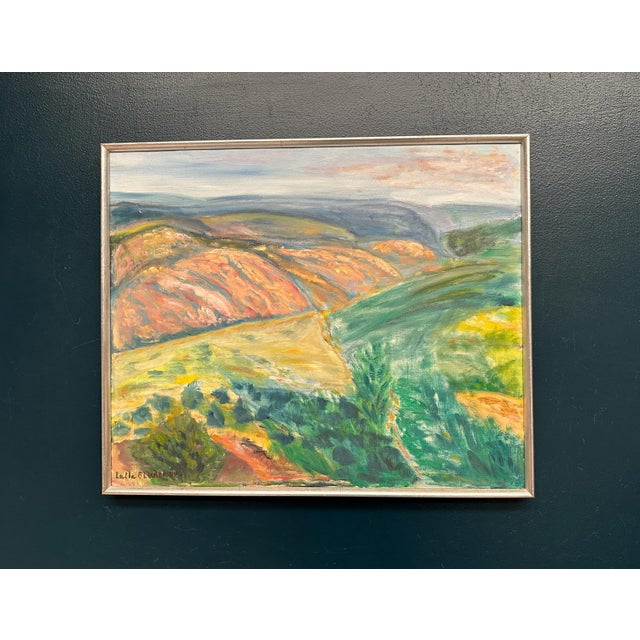 Lalla Blecher, Landscape, 1994, Oil on Canvas, Framed For Sale - Image 13 of 18