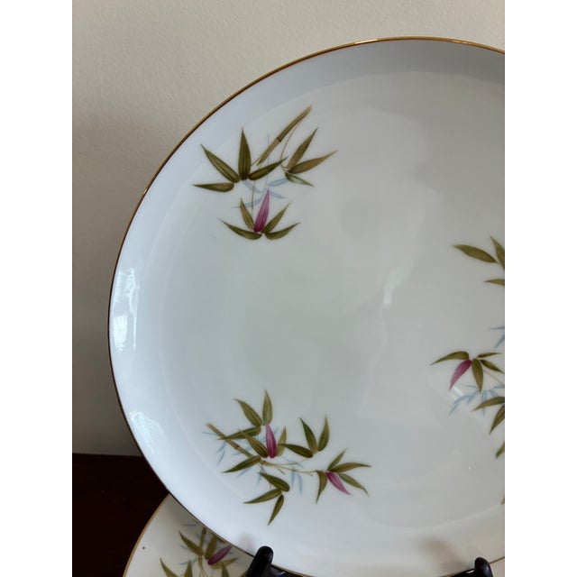 Mid 20th Century Sango Bali Bamboo & Orchid Dinner Plates – Set of 6 For Sale - Image 4 of 11