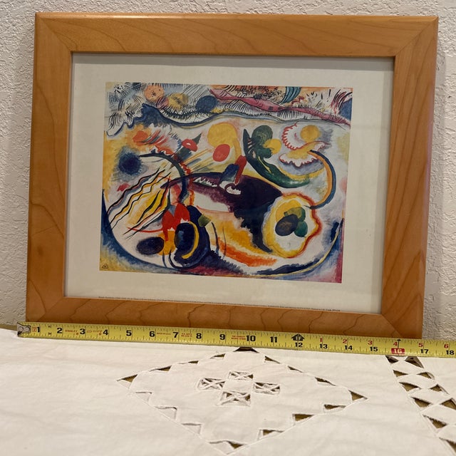 Scarlet Kandinsky Deluge & the Last Judgement Painting Print For Sale - Image 8 of 9