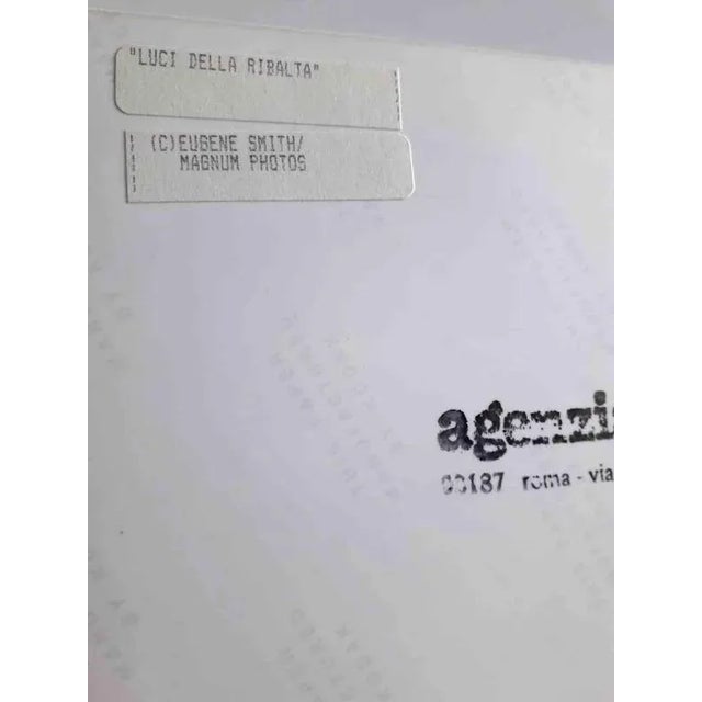 Vintage b/w photograph realized by Eugene Smith in 1958. Copyright: Magnum Photos and Agenzia Contrasto. Excellent...