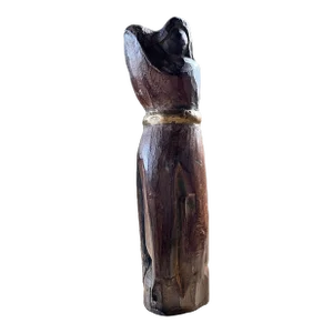 Mid-Century Modern, Indonesian Carved Wooden Frog Statue
