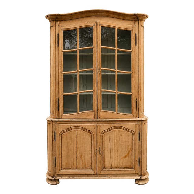 18th Century Two-Part Oak Cabinet, Northern France, 1770 For Sale