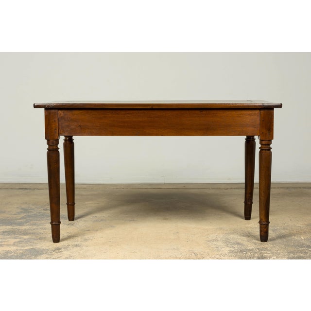 Mid-19th Century French Louis Philippe Walnut Writing Table For Sale - Image 18 of 18