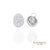 Early 21st Century Platinum Diamond Earrings Womens Omega Back Luxe Old Money Glam For Sale - Image 5 of 10