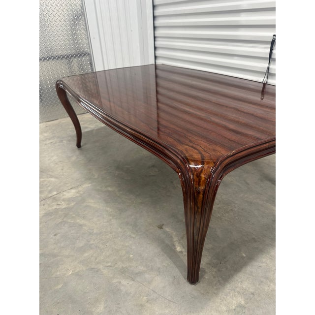 Theodore Alexander Keno Brothers "Fine Point Ii" Exotic Veneer Cocktail Coffee Table For Sale In Miami - Image 6 of 14