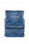 Mid-Century Modern Mid 20th Century Tufted Blue Upholstered Library Club Lounge Chair & Ottoman For Sale - Image 3 of 18