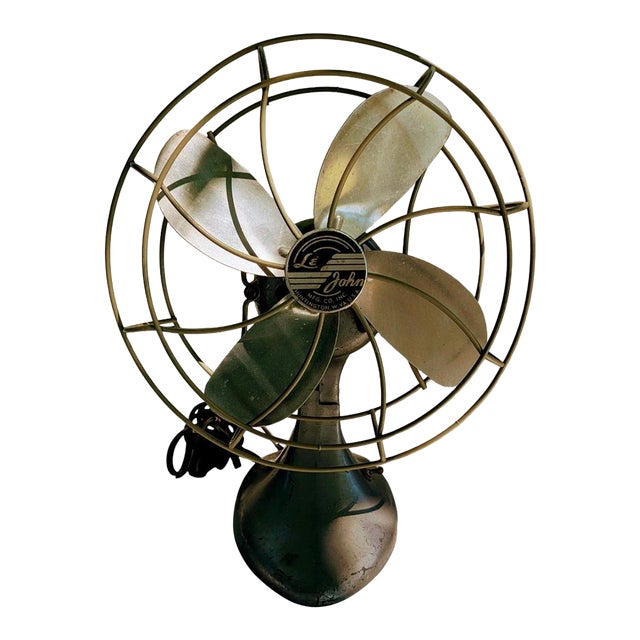 Vintage Oscillating Electri Desk Fan Emerson 1940 For Sale