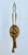 Vintage Solid Brass Electric Candle Stick Rope and Tassel Wall Sconce With Linen Shade For Sale - Image 10 of 14