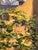 Garden Shadows by Sheri Farabaugh | Oil Painting of a mirror surrounded by greenery and wall. For Sale - Image 4 of 5