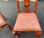 1950s Mid-Century Italian Venetian Red Lacquer Chinoiserie Hand Painted Side Chairs, Pair For Sale - Image 5 of 6