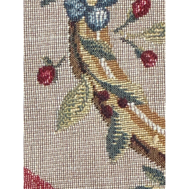 Vintage Aubusson French Jacquard Tapestry, 1980s For Sale - Image 13 of 18