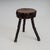 Rustic Hand-Crafted Wooden Stool, 1960s For Sale - Image 9 of 14