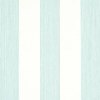Schumacher Edwin Stripe Wide Wallpaper in Mineral For Sale