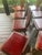 Wood Set of Eight Restaurant Dining Chairs With Branded Keystone “P”, C. 1940, Berks County Provenance For Sale - Image 7 of 18