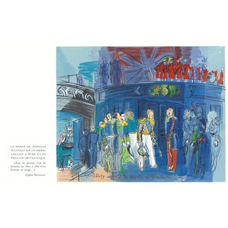 1965 Lithograph After Raoul Dufy's "Le Prince De Joinville Reçu À Bord D’une Frégate Anglaise" For Sale