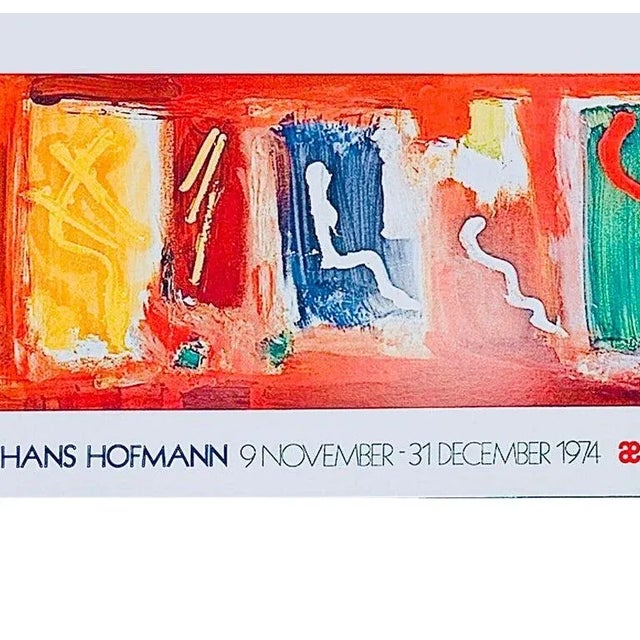 Sale! 1970s XL Original Hans Hofmann Exhibition Lithograph Emmerich Gallery New York For Sale - Image 4 of 5