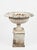 Victorian Pair of 19th Century Victorian White Painted Cast Iron Garden Urns on Pedestals For Sale - Image 3 of 12
