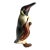 Vintage Emperor Penguin Figurine Hand Painted Ceramic Miniature Statue For Sale