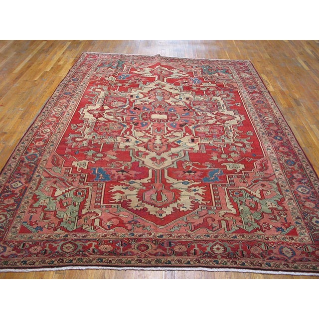 19th Century N.W. Persian Serapi Carpet ( 8'2" x 10'9" - 250 x 328 )