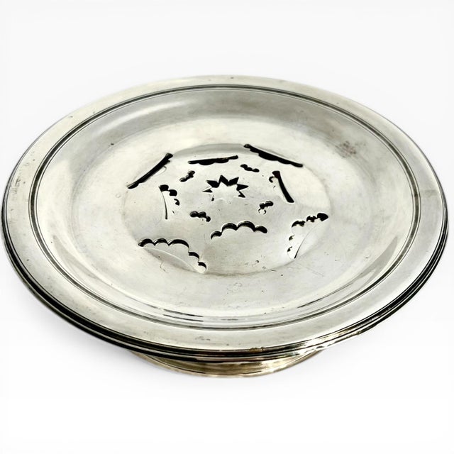 Vintage French Silver Plate Coquillor Butter Press For Sale - Image 6 of 16