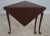 Traditional Biggs Queen Anne Mahogany Drop Leaf Handkerchief Table For Sale - Image 3 of 12