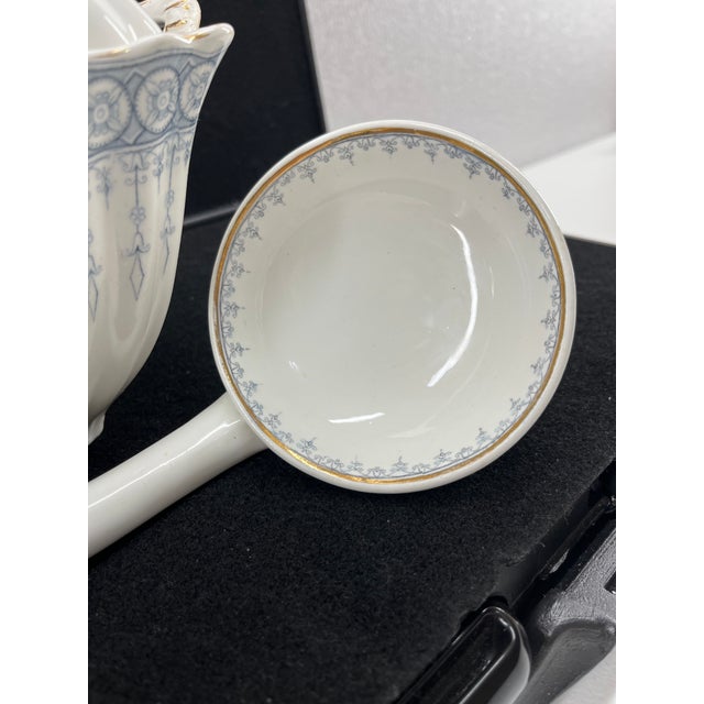 John Maddock & Sons 1800s soup tureen matching laddle. Rare find in excellent condition