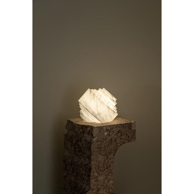 Wireless Cala Table Lamp by United Alabaster For Sale - Image 6 of 12