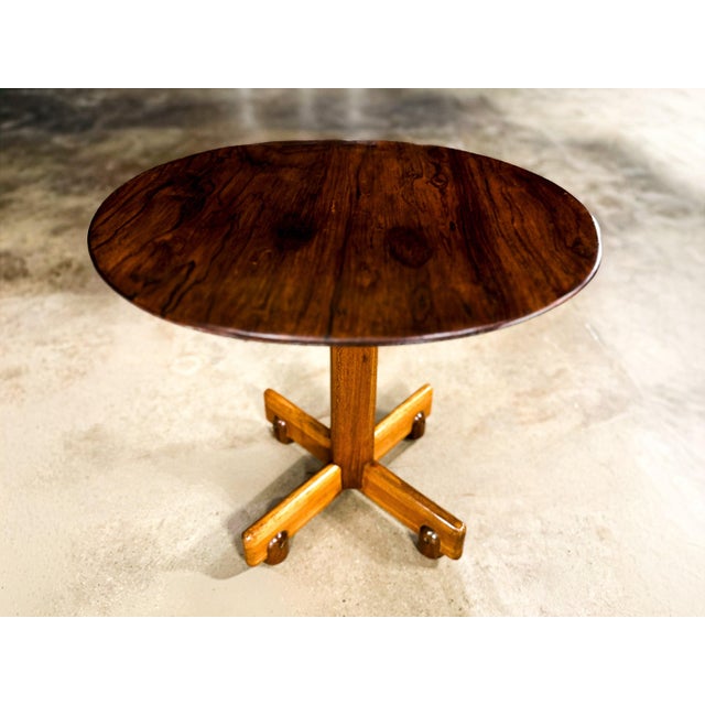 Sergio Rodrigues “Alex” Side Table in Freijó and Rosewood, Brazilian Modern, 1960s - Lot 700A For Sale - Image 11 of 13