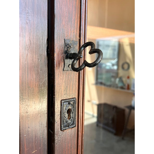 19th Century French Large Empire Period Bookcase or Church Cupboard For Sale - Image 10 of 18