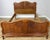 Vintage French Louis XVI Oak Double Bed Frame with Carved Headboard For Sale - Image 13 of 13