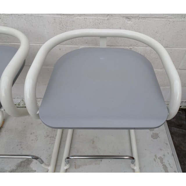 Space Age Stackable Stools by Borge Lindau & Bo Lindekrantz for Lammhults, 1970s, Set of 2 For Sale - Image 10 of 17