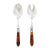 VIETRI Aladdin Brilliant Faux Tortoiseshell Salad Server Set - 2 Pieces For Sale - Image 10 of 10