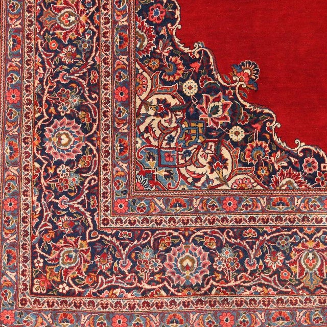 Middle Eastern Keshan Rug For Sale - Image 5 of 8