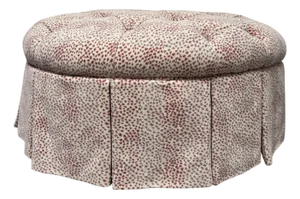Cowtan and Tout Malabar Leopard Print Ottoman