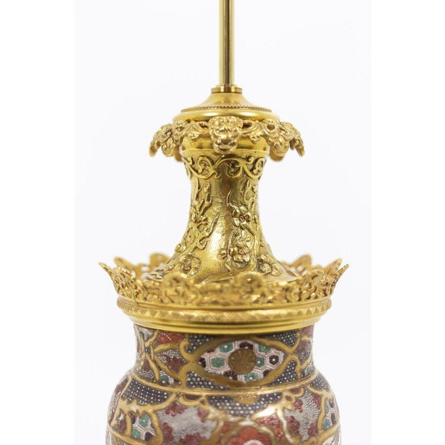 Satsuma Earthenware Lamps, Circa 1880, Set of 2 For Sale - Image 9 of 11