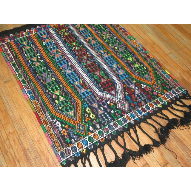 Contemporary Mid 20th Century Jajim Flat-Weave For Sale - Image 3 of 6
