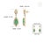 14k Yellow Gold 6.9ct Emerald & 3.24ct Diamond Art Deco Earrings- 2 Pieces For Sale - Image 10 of 14