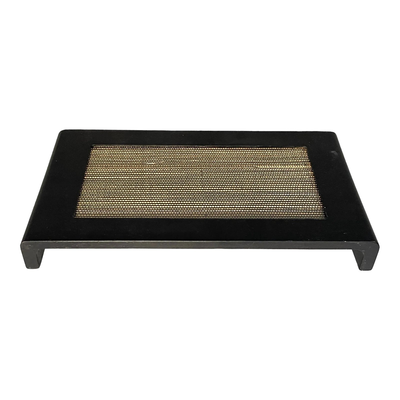 Vintage Grass Cloth Lined Table Riser | Chairish