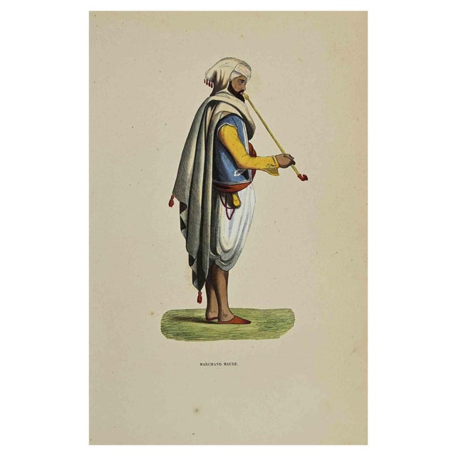 Auguste Wahlen, Marchand Maure, Lithograph, 1844 For Sale
