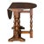 1930s William and Mary Style Drop Leaf Chair-Side Table in Distressed Oak For Sale - Image 11 of 12