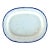 1810s Herculaneum Liverpool Blue Feather-Edge Pearlware Platter - 17.5" For Sale