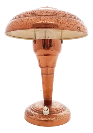 Art Deco Table Lamp in Copper