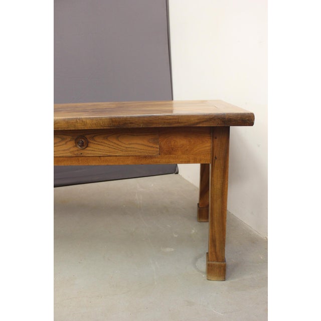 Antique Farmhouse Table in Walnut, 1800s For Sale - Image 4 of 14