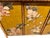 Gold Vintage Tortoiseshell Bamboo Large Floral Decoupage Chinoiserie Display Cabinet For Sale - Image 8 of 15