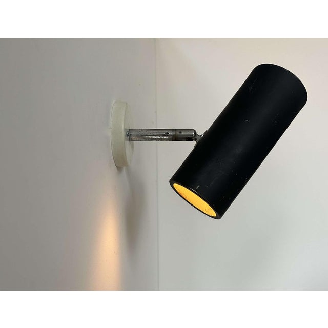 Black Vintage Adjustable Wall Light from Raak, Netherlands, 1960s For Sale - Image 8 of 14
