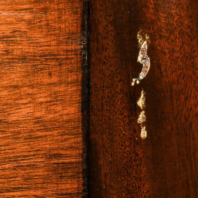 Wood Trosby Furniture Mahogany Two-Drawer Side Table, Federal Style, Circa 1980–2000 For Sale - Image 7 of 8