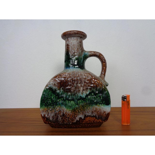 Dümler & Breiden Keramik Henkelvase from the 1970s. This piece has an attribution mark, I am sure that it is completely...